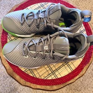 Nike LeBron James Grey/Green basketball shoes